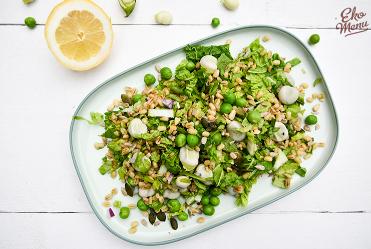 Tuinbonen-doperwten salade
